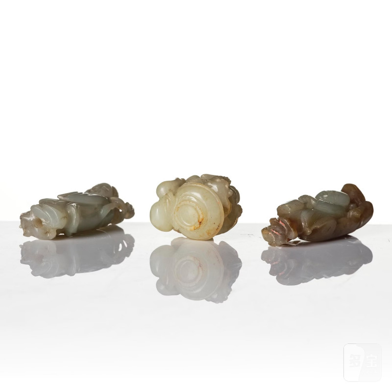 Three well carved figures of Liu Hai, - 图7